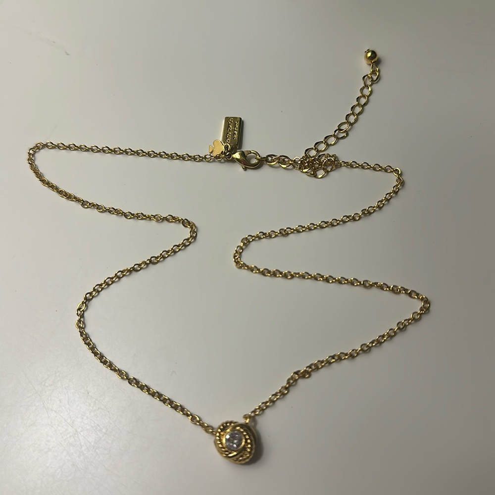 NWOT Kate Spade Infinity and Beyond Knot Mini Pendant Necklace